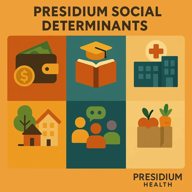 Overview of social health determinants and their influence on population health outcomes